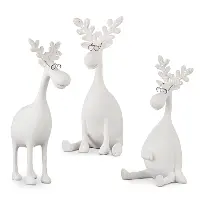 Assorted White Moose with Glasses