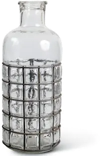 Medium 12.5-Inch Glass Bubble Vase