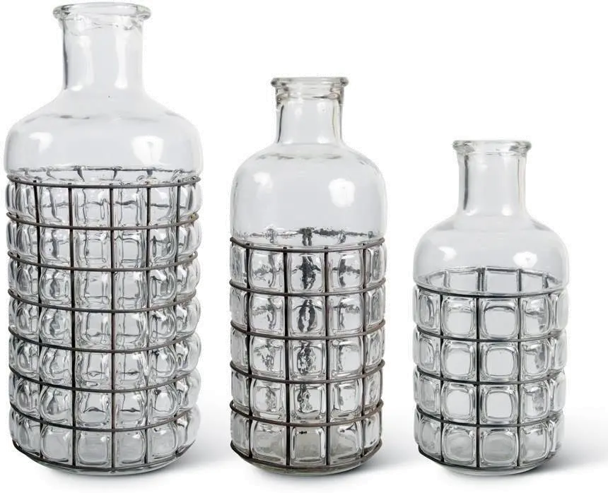 Medium 12.5-Inch Glass Bubble Vase-2