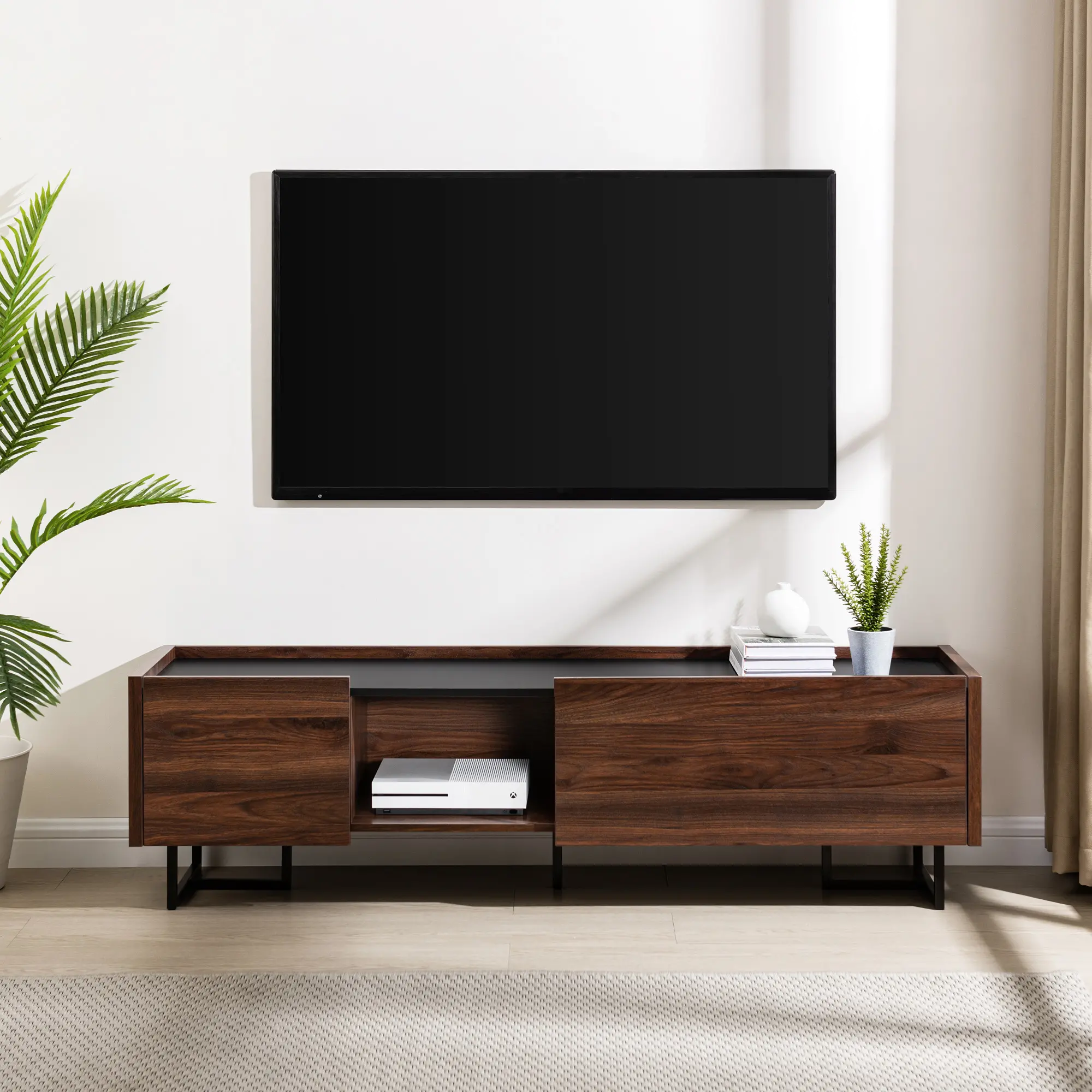 ARWM3FDW Arwin 63  Dark Walnut Media Console-2