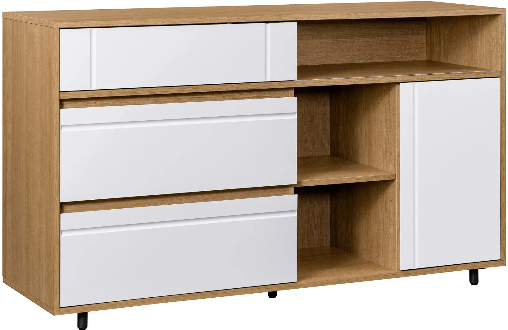 BEC52SBCOSW Beckett 52  White & Oak Sideboard-3