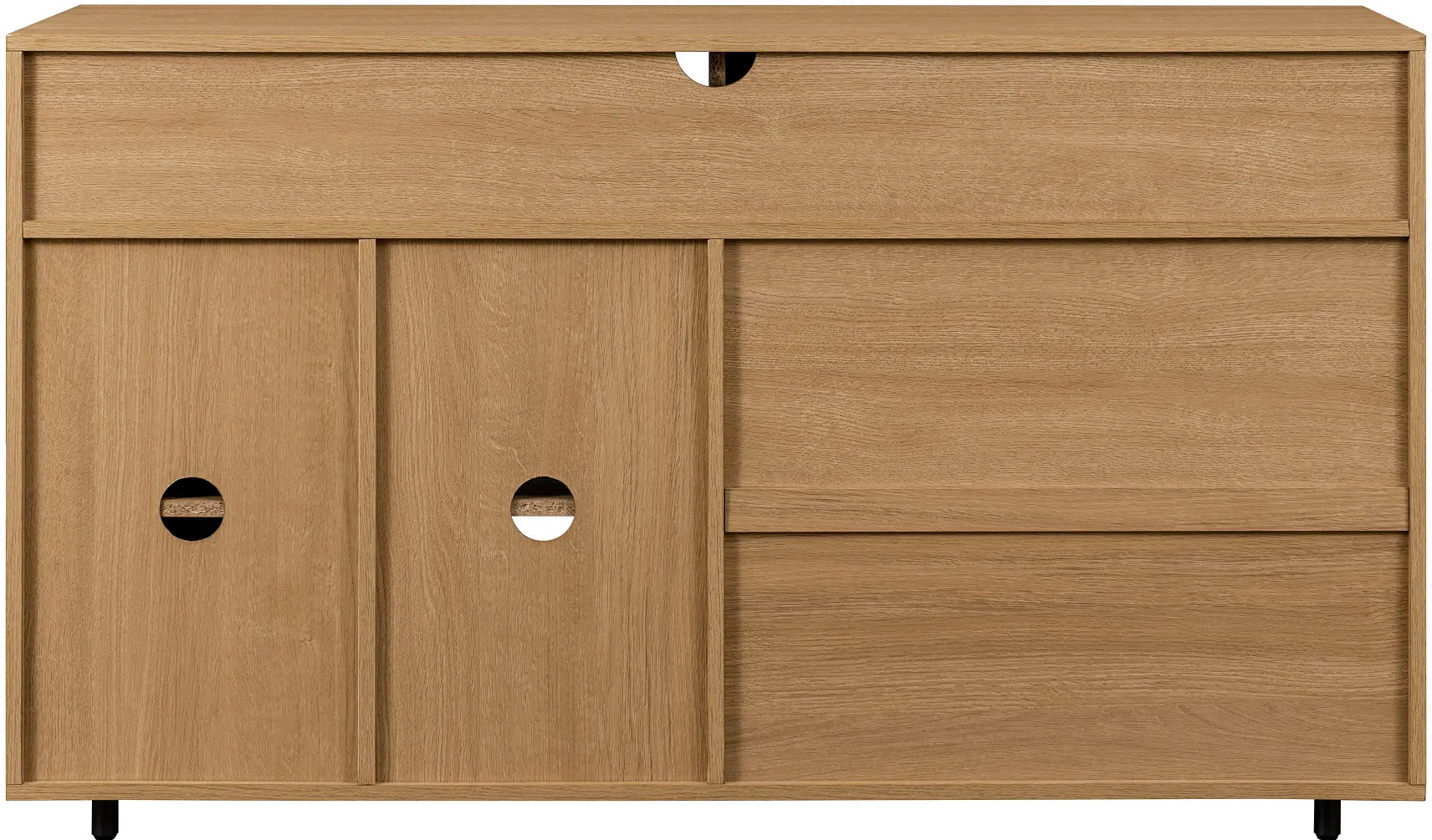 BEC52SBCOSW Beckett 52  White & Oak Sideboard-4
