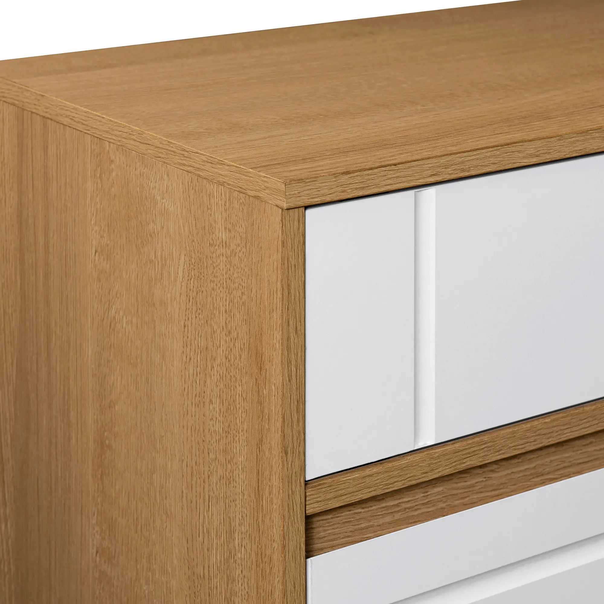 BEC52SBCOSW Beckett 52  White & Oak Sideboard-5
