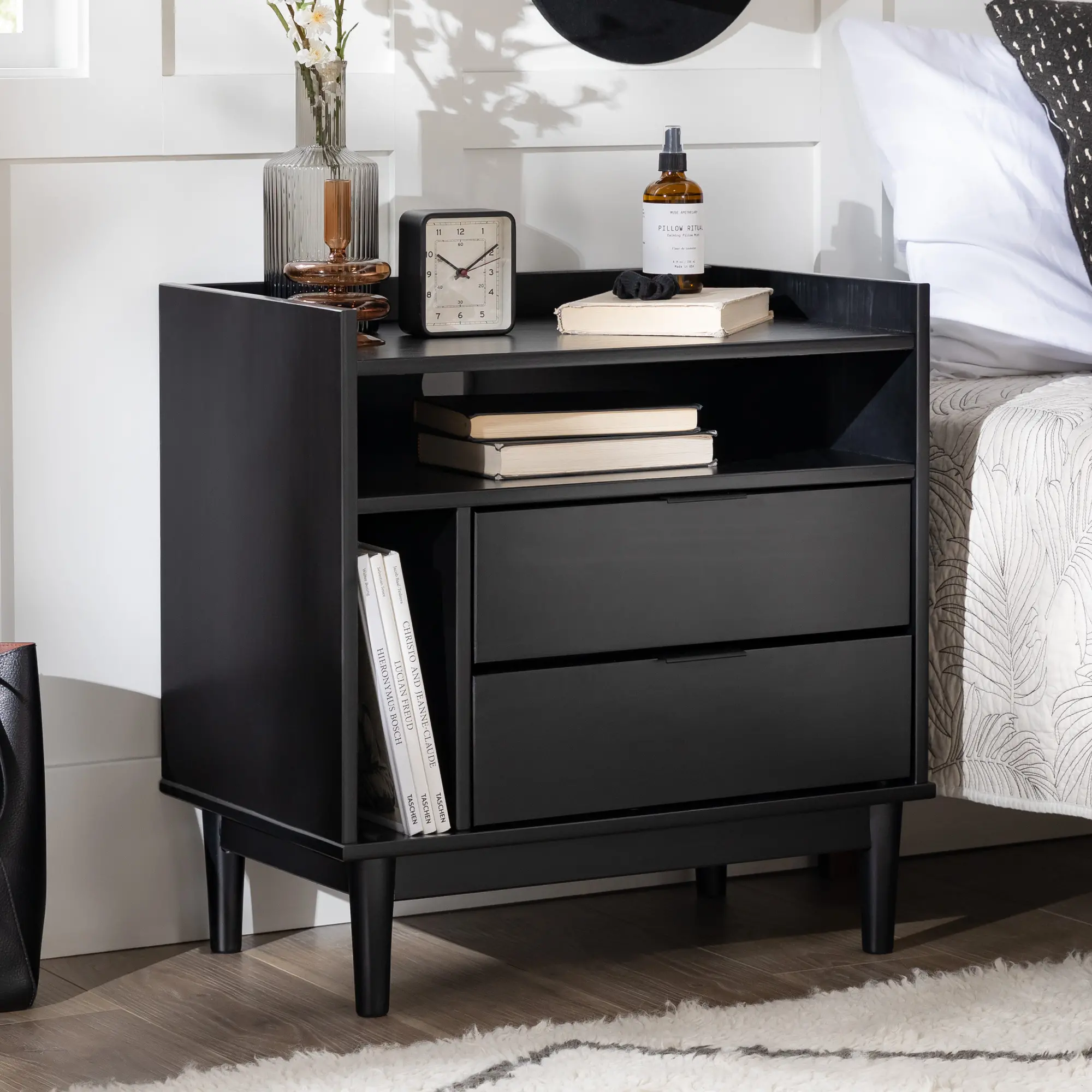 BR2DRLEENSBL Lee Black Mid Century Nightstand-3