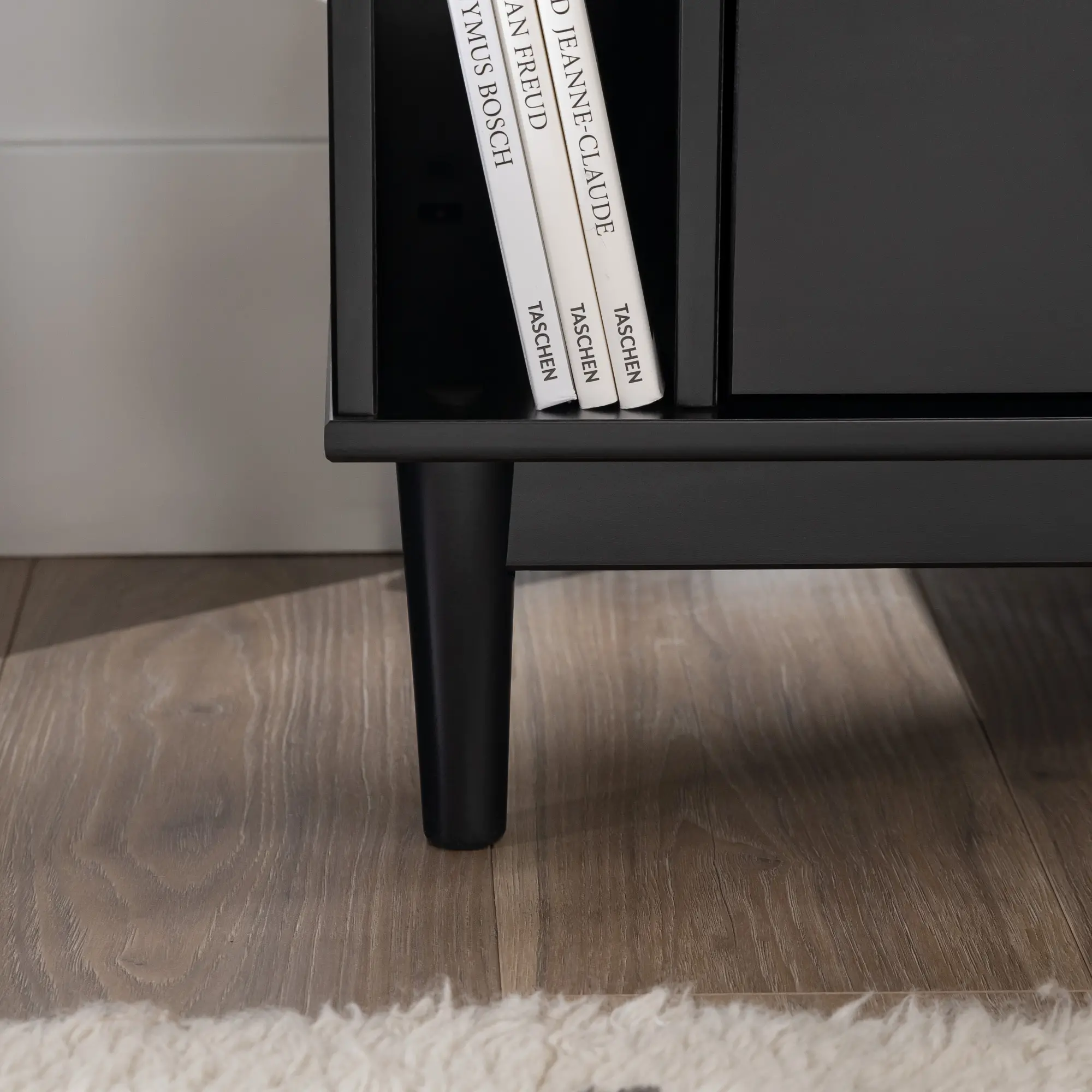 BR2DRLEENSBL Lee Black Mid Century Nightstand-6