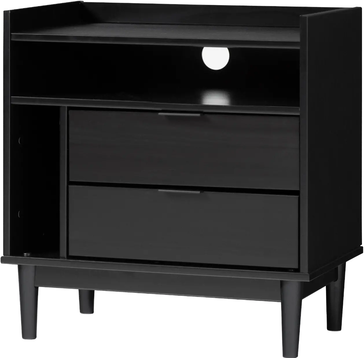 BR2DRLEENSBL Lee Black Mid Century Nightstand-7