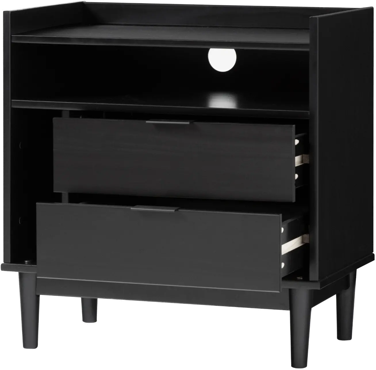 BR2DRLEENSBL Lee Black Mid Century Nightstand-8