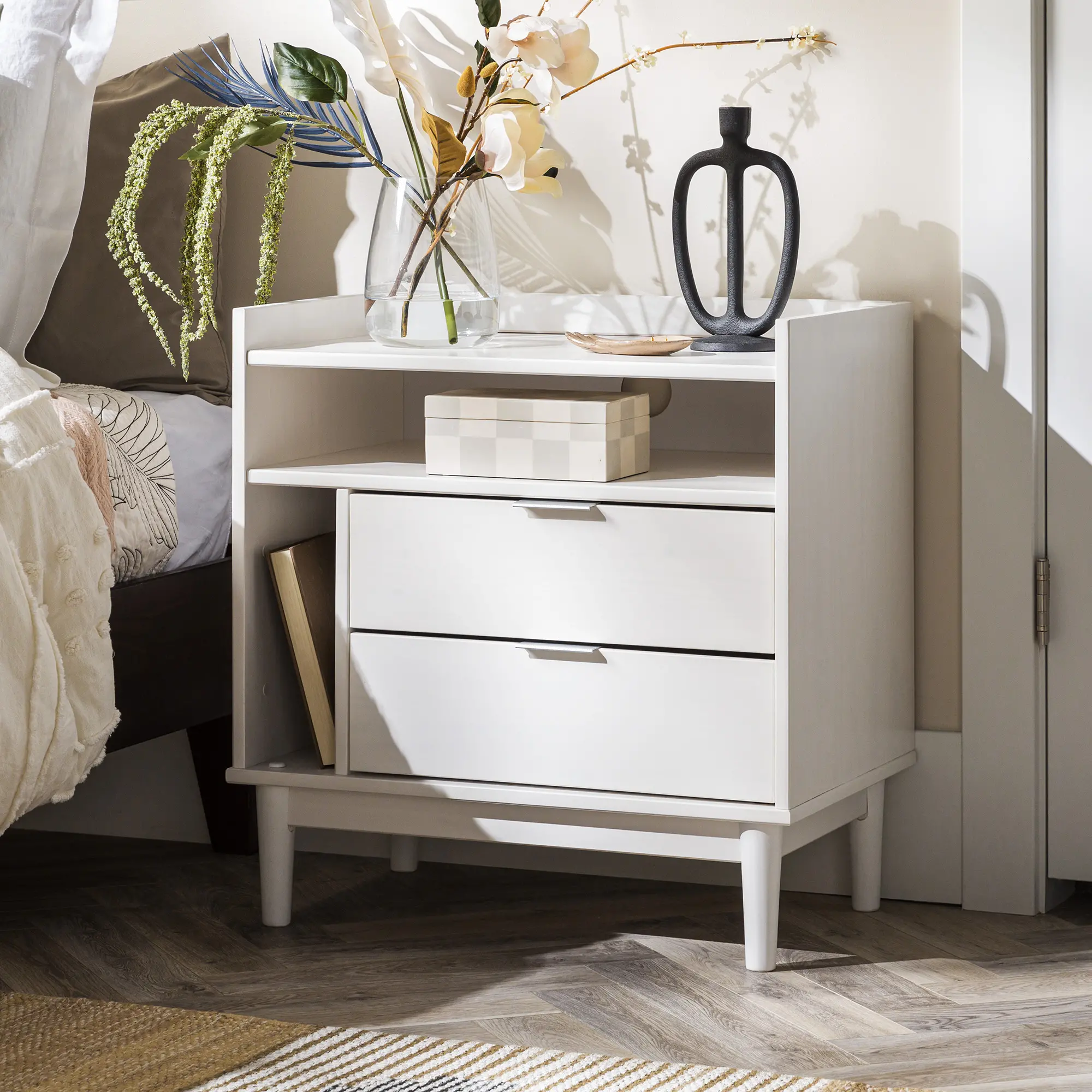 BR2DRLEENSWH Lee White Mid Century Nightstand-3