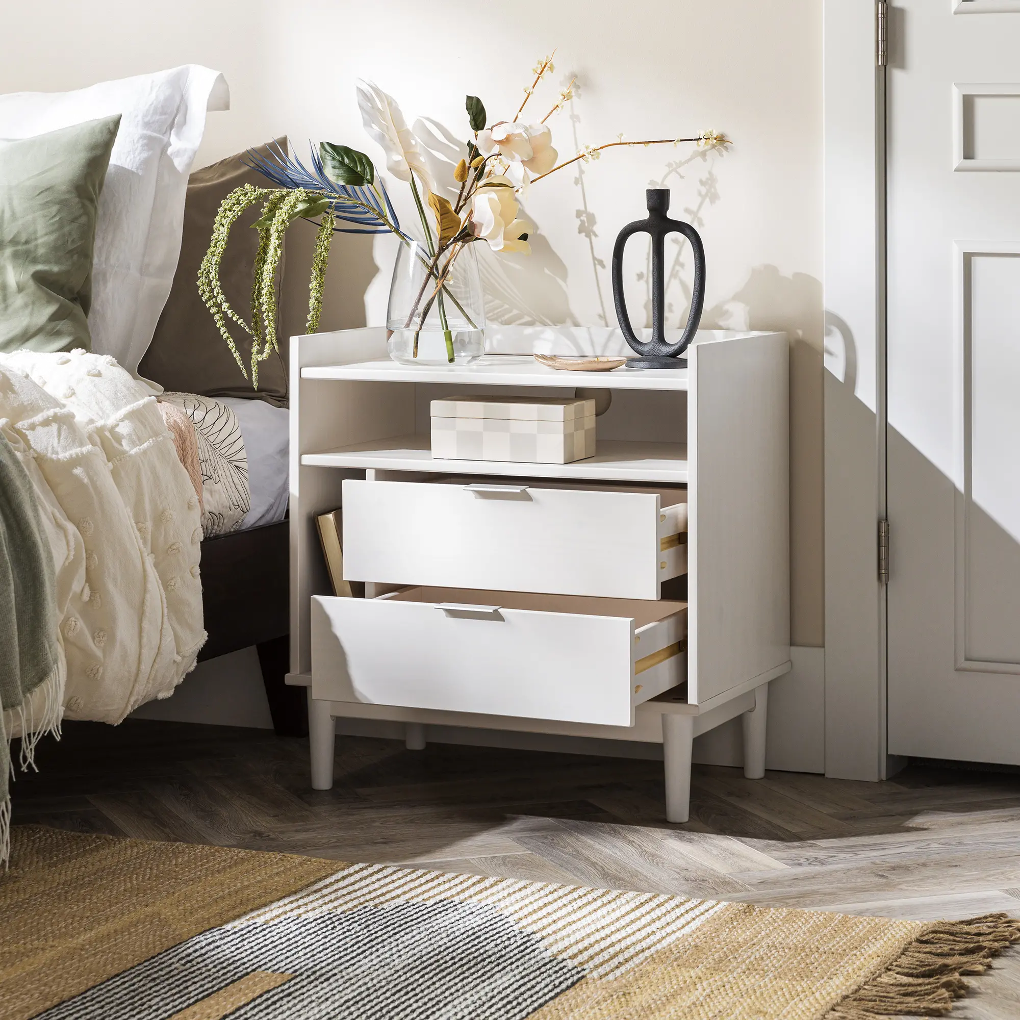 BR2DRLEENSWH Lee White Mid Century Nightstand-4