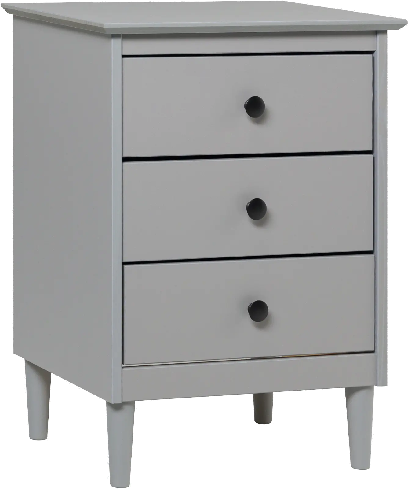 BR3DNSGY Spencer Gray 3-Drawer Nightstand-5