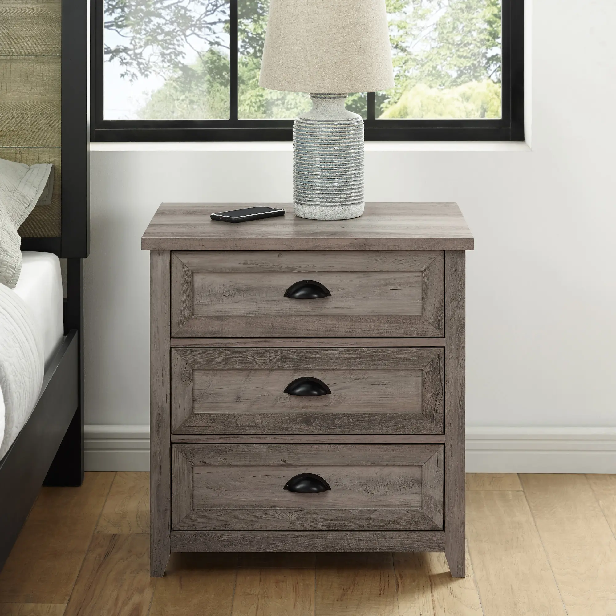 BR3DODDNSGW Odette Gray Wash 3-Drawer Nightstand-2