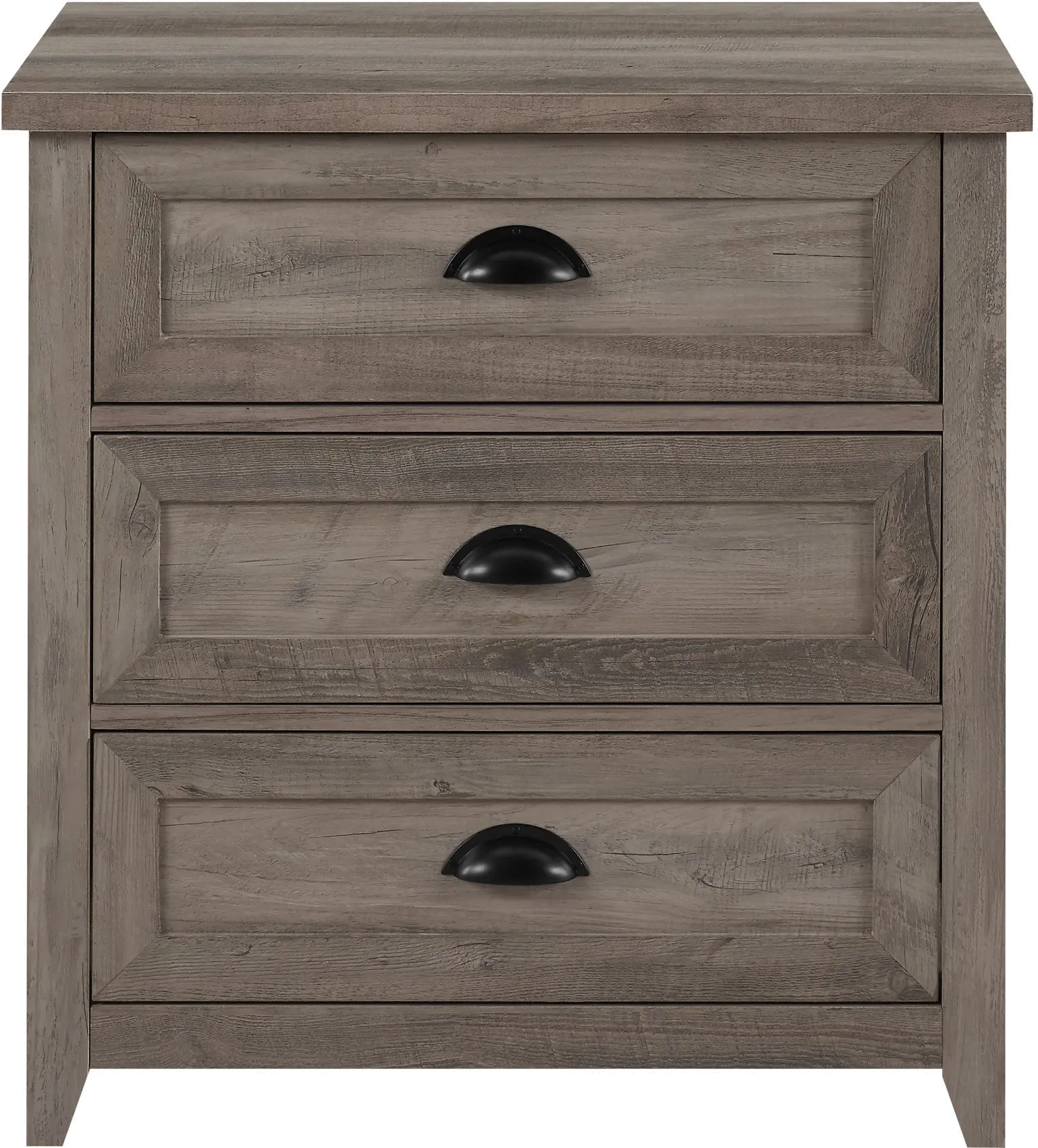 BR3DODDNSGW Odette Gray Wash 3-Drawer Nightstand-1