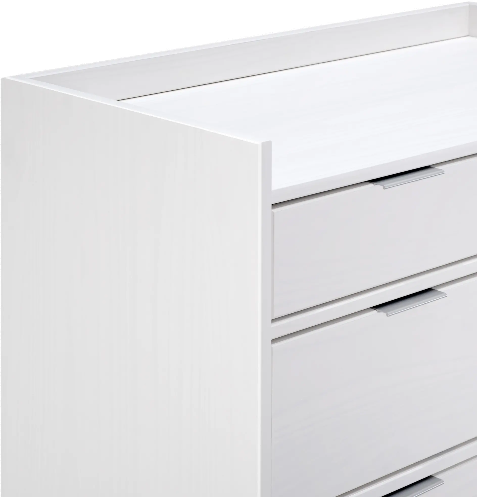 BR6DRLEEDRWH Lee White Mid Century Chest of Drawers-8