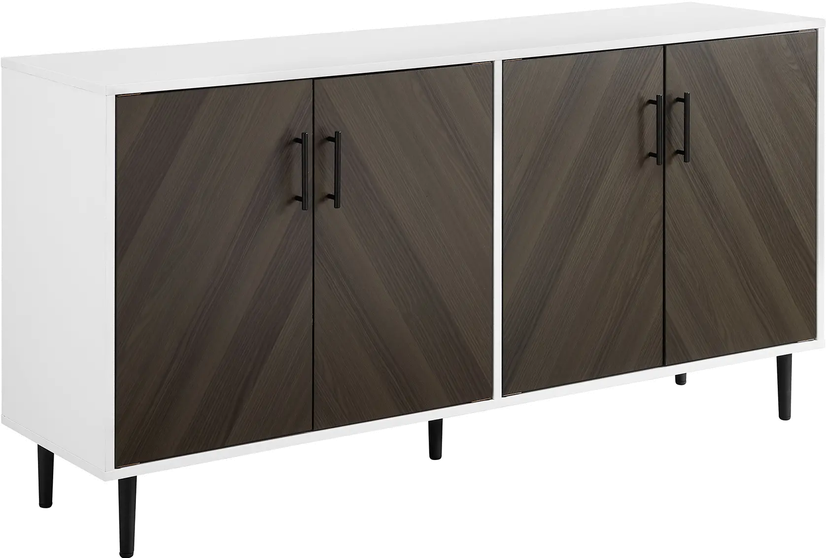 BU58HPBMABBSW Bookmatch Ash Brown & White 58  TV Stand-3