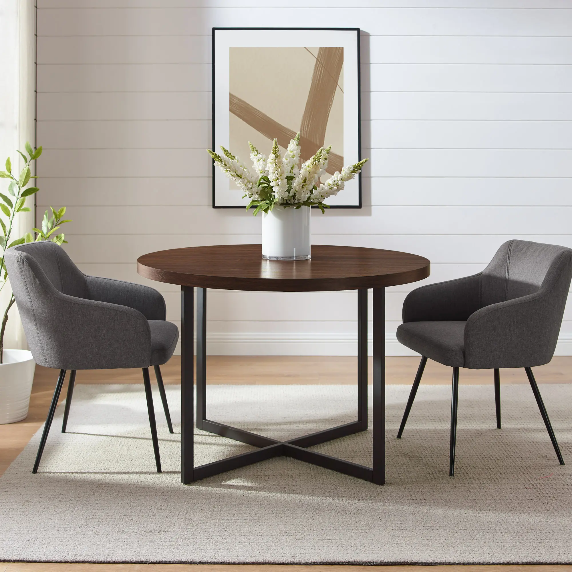 CNRD1DDW Connor 42  Dark Walnut Round Dining Table-2