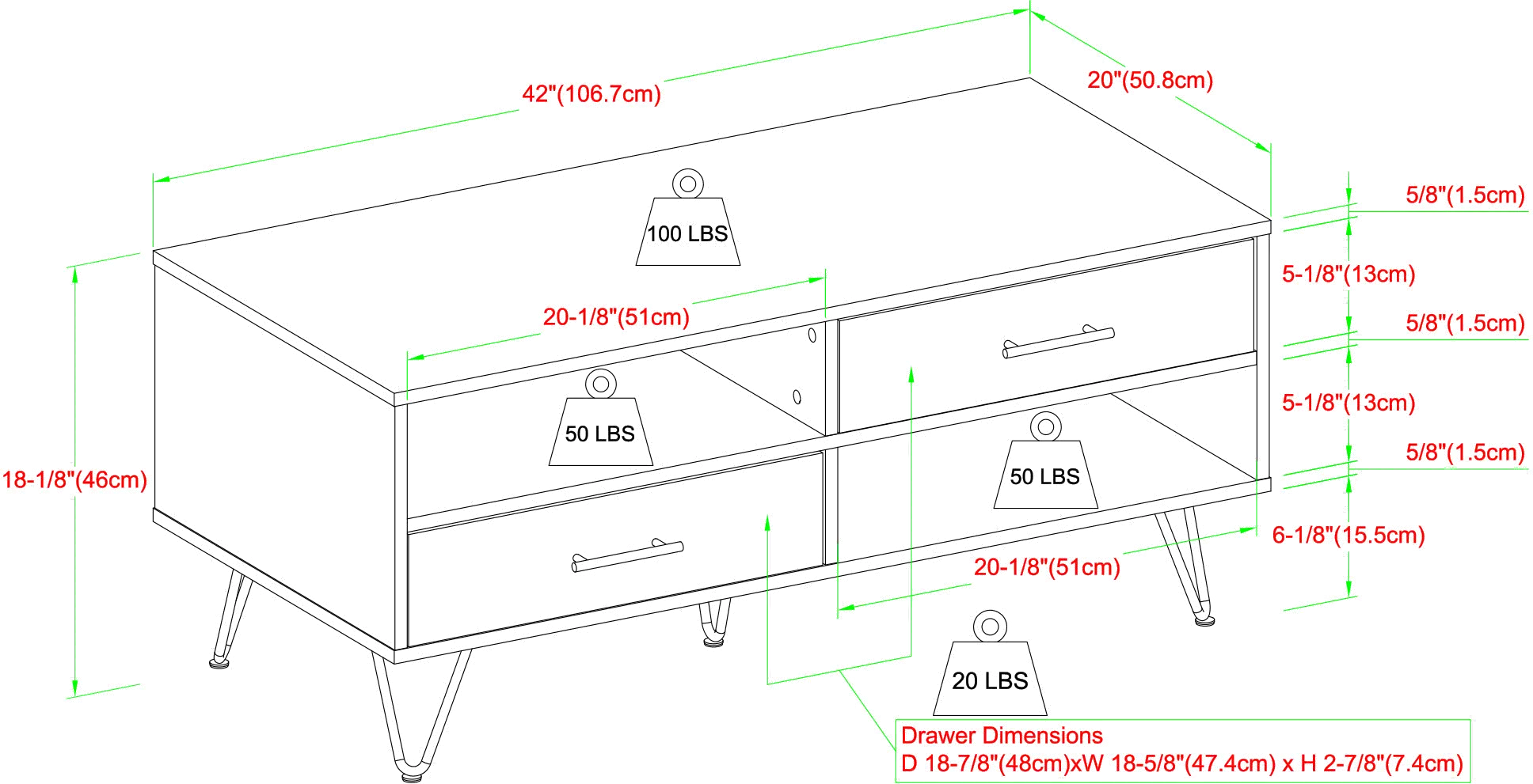 CRFL1KSG Croft Slate Gray Storage Coffee Table-6