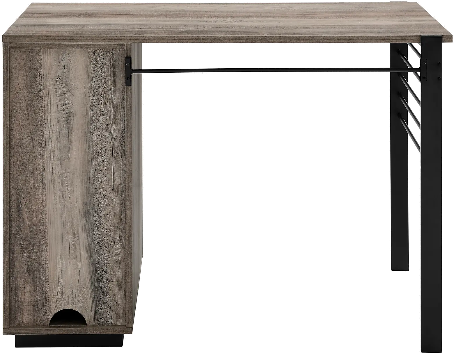 JAHO42CDGW Jared Gray Wash Writing Desk with Storage-4