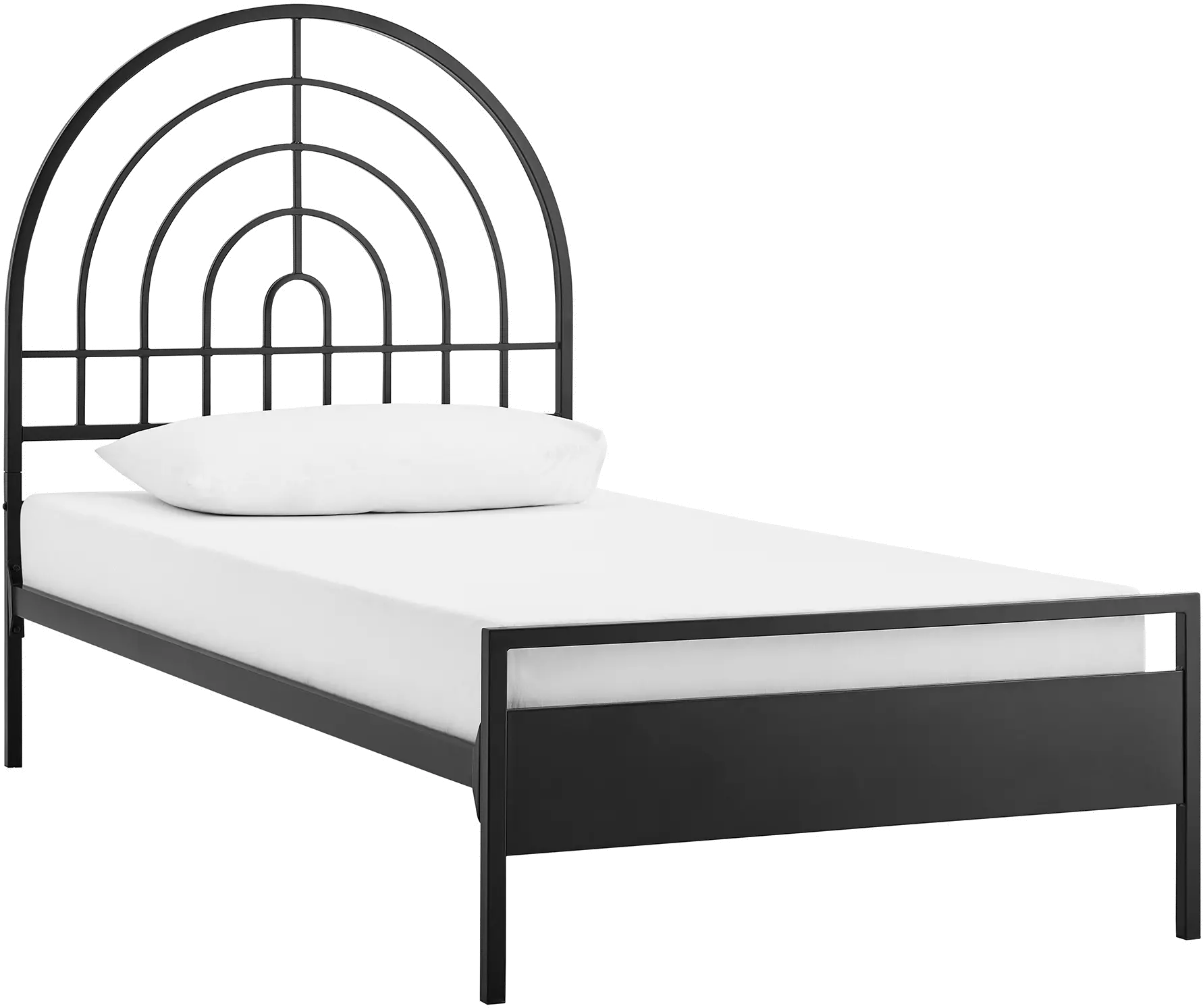 JDYB3CBL Jody Black Metal Twin Bed-1