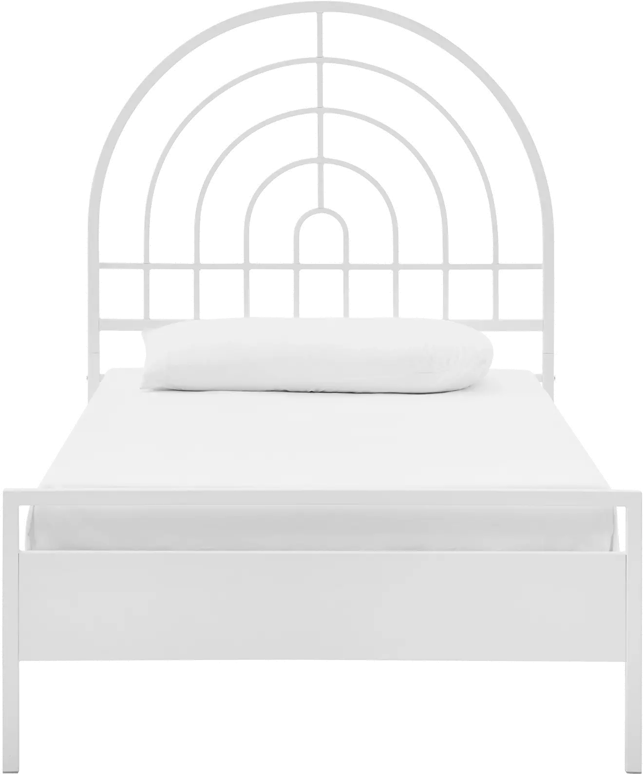 JDYB3CWH Jody White Metal Twin Bed-3