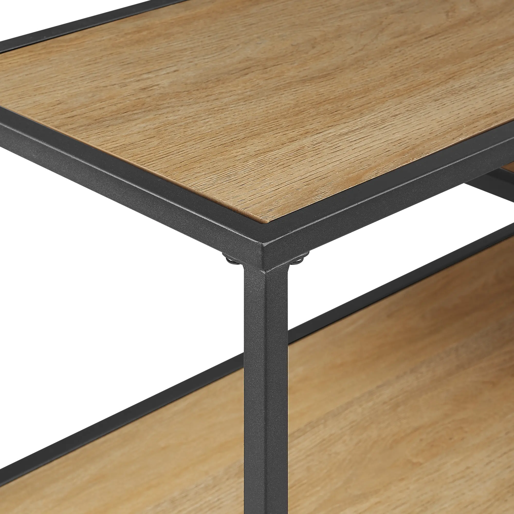 MAYL2KCO Maya Coastal Oak Floating Shelf Entryway Table-5