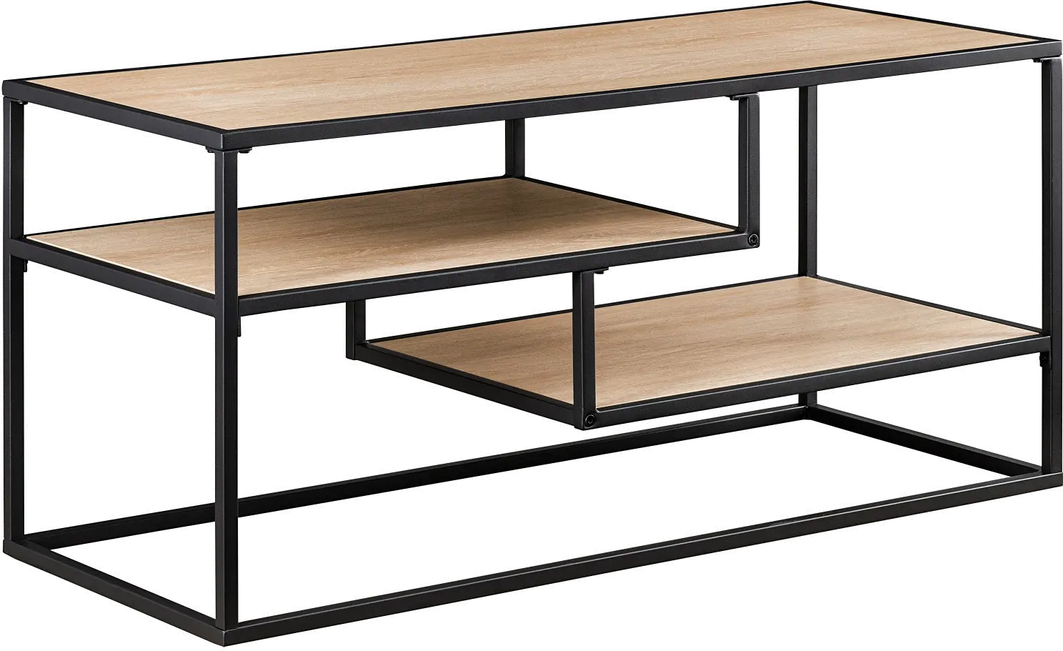 MAYM9ECO Maya 40  Coastal Oak Floating Shelf TV Stand-3