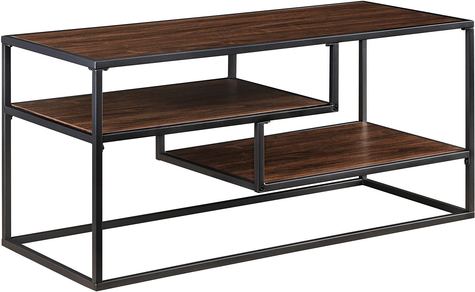 MAYM9EDW Maya 40  Dark Walnut Floating Shelf TV Stand-1