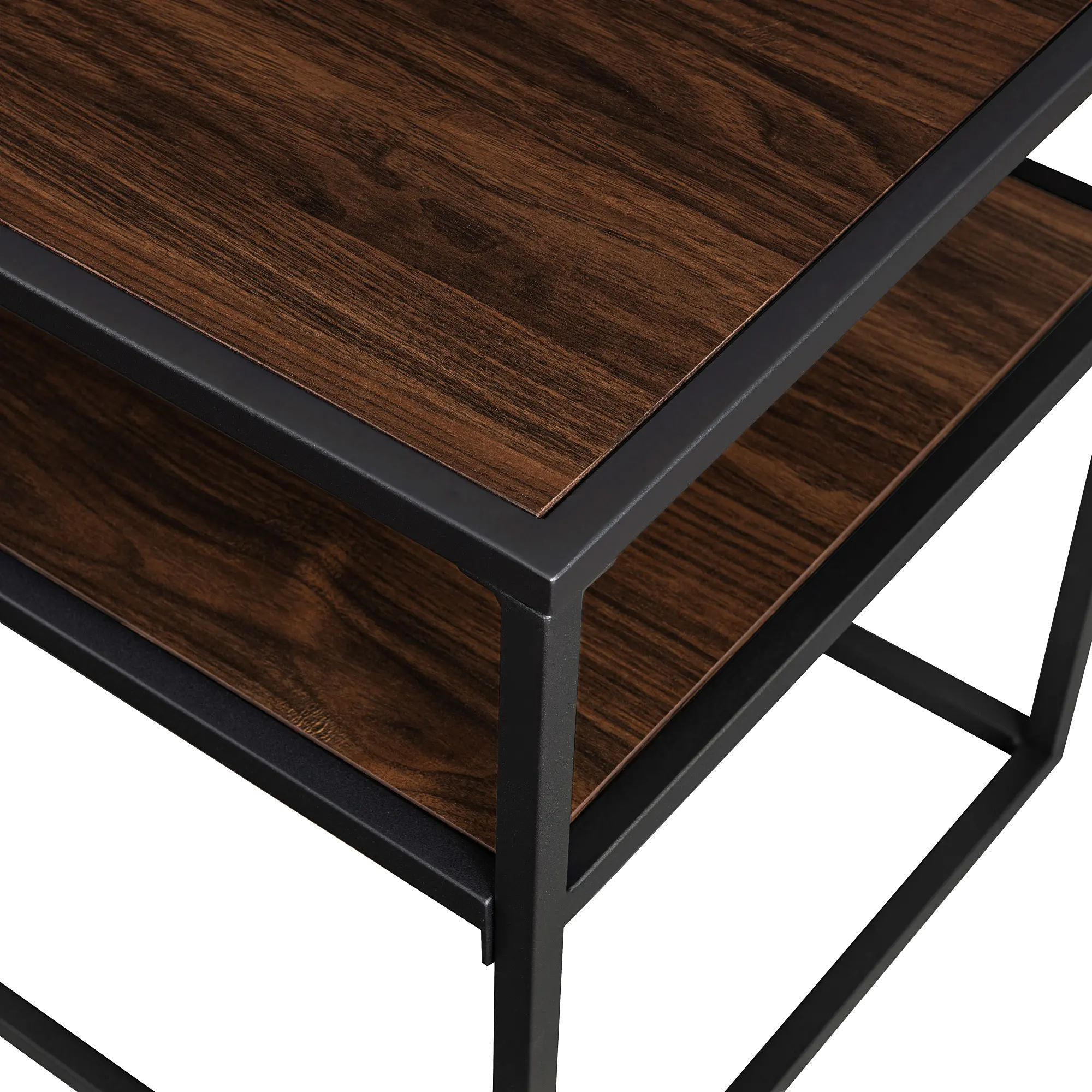MAYM9EDW Maya 40  Dark Walnut Floating Shelf TV Stand-5