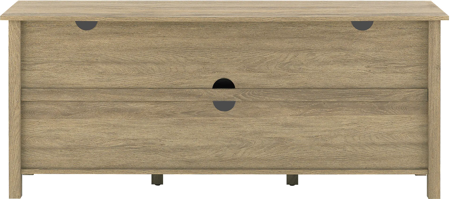 MSET58COAG Mission Driftwood Slatted Side 58  TV Stand-4