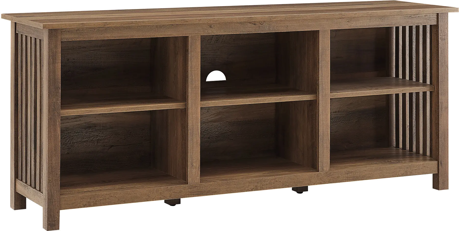 MSET58CORO Mission Rustic Oak Slatted Side 58  TV Stand-3