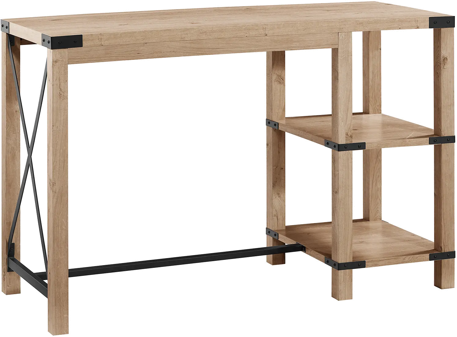 MTXD5EWO Metal X White Oak Wood Storage Island-3