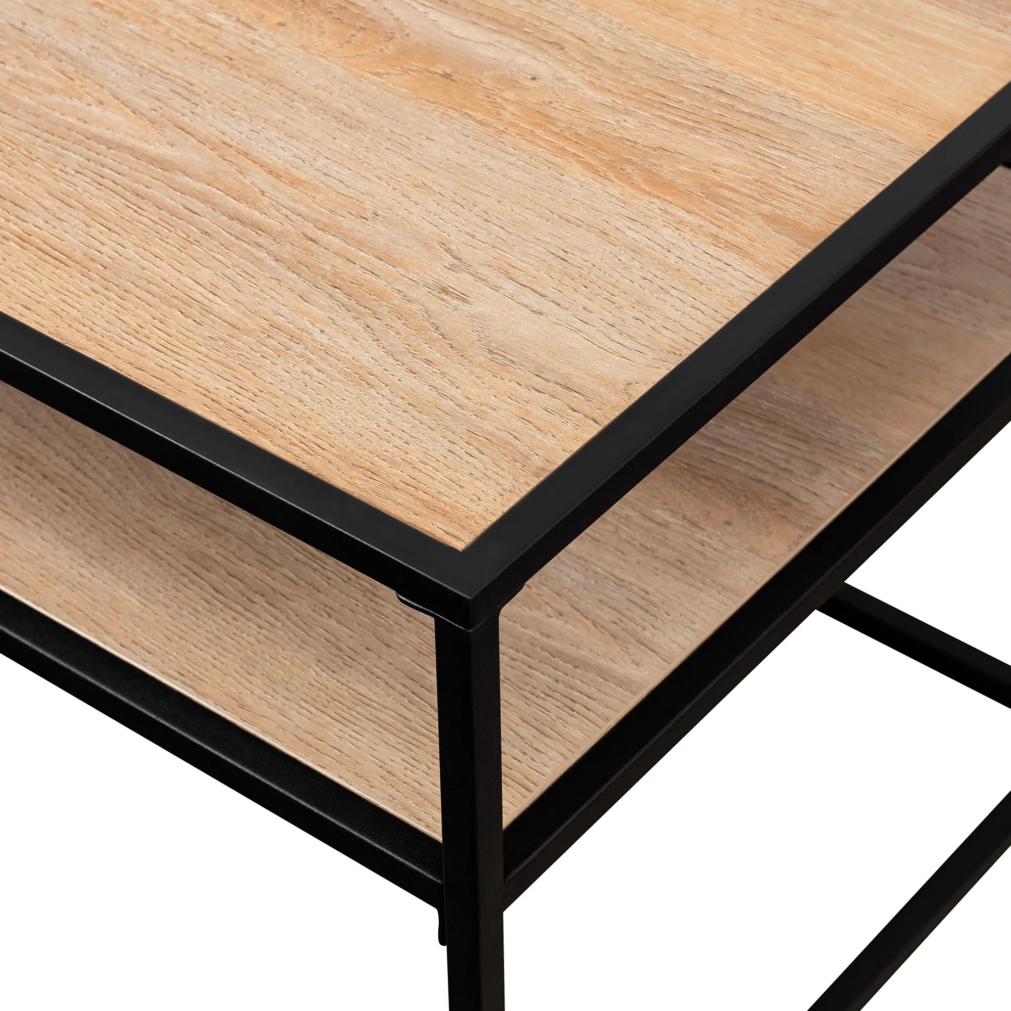 MYO40CTCO Maya Coastal Oak Floating Shelf Coffee Table-4