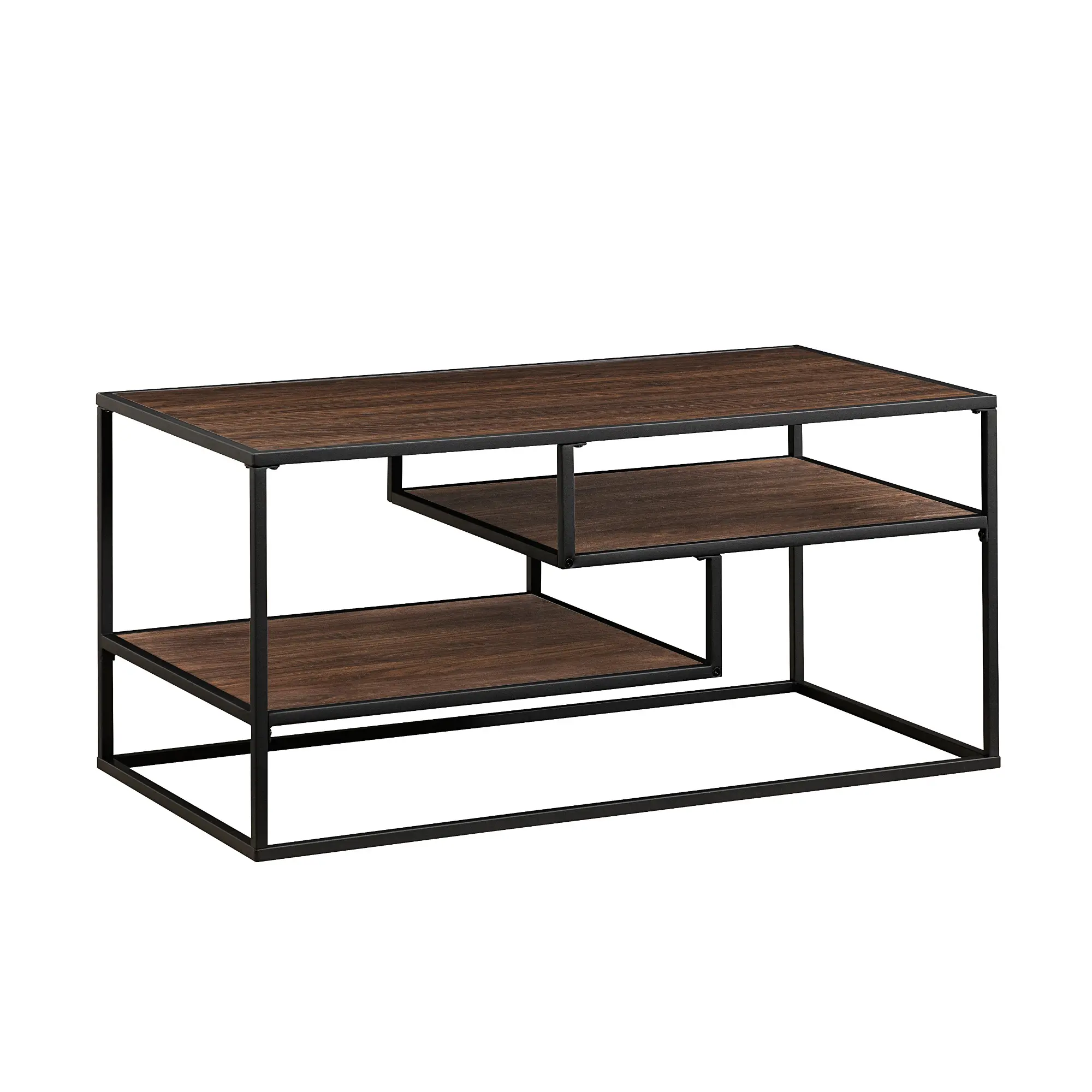 MYO40CTDW Maya Dark Walnut Floating Shelf Coffee Table-3
