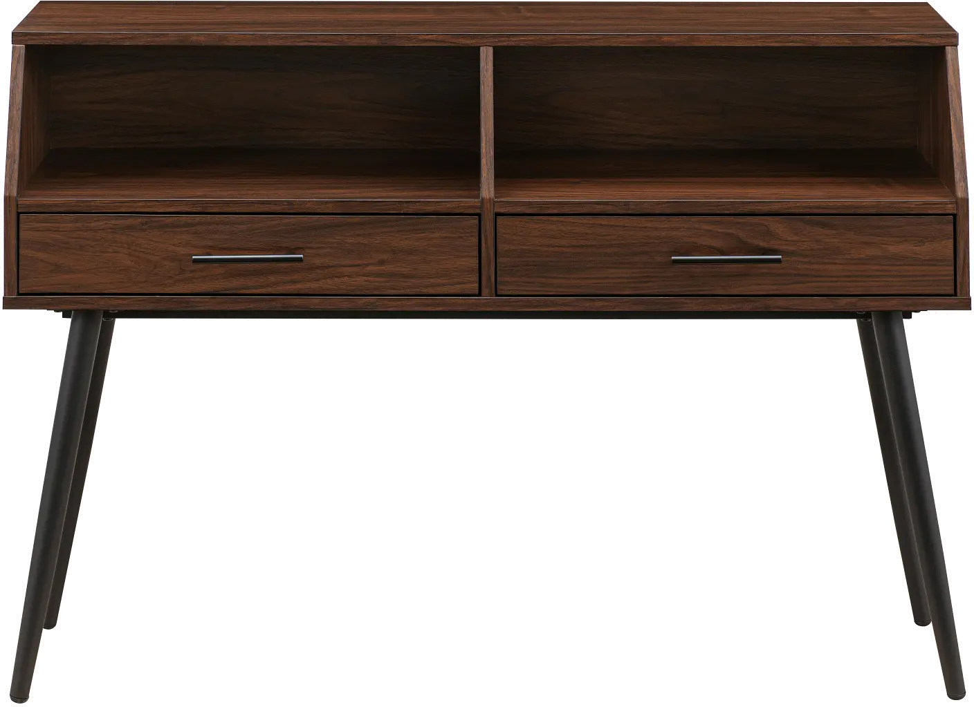 NORL2KDW Nora Dark Walnut Entry Table with Drawers-1