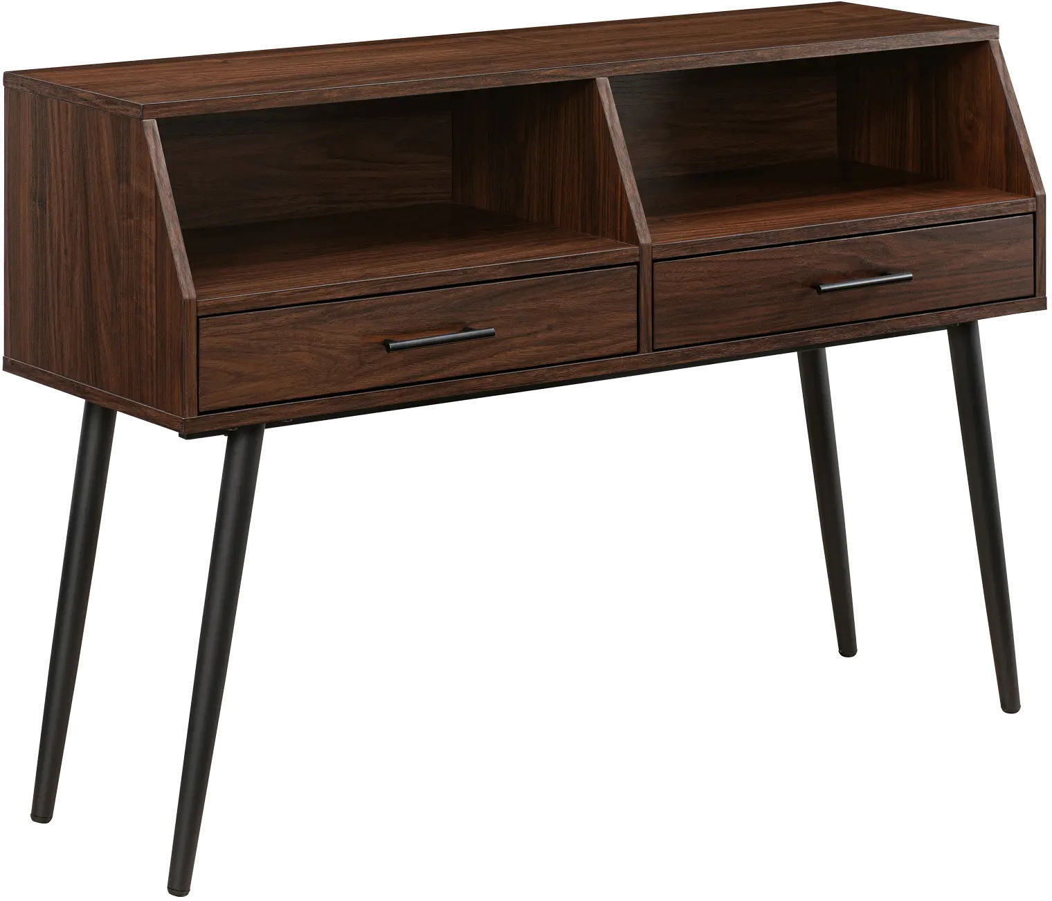 NORL2KDW Nora Dark Walnut Entry Table with Drawers-3