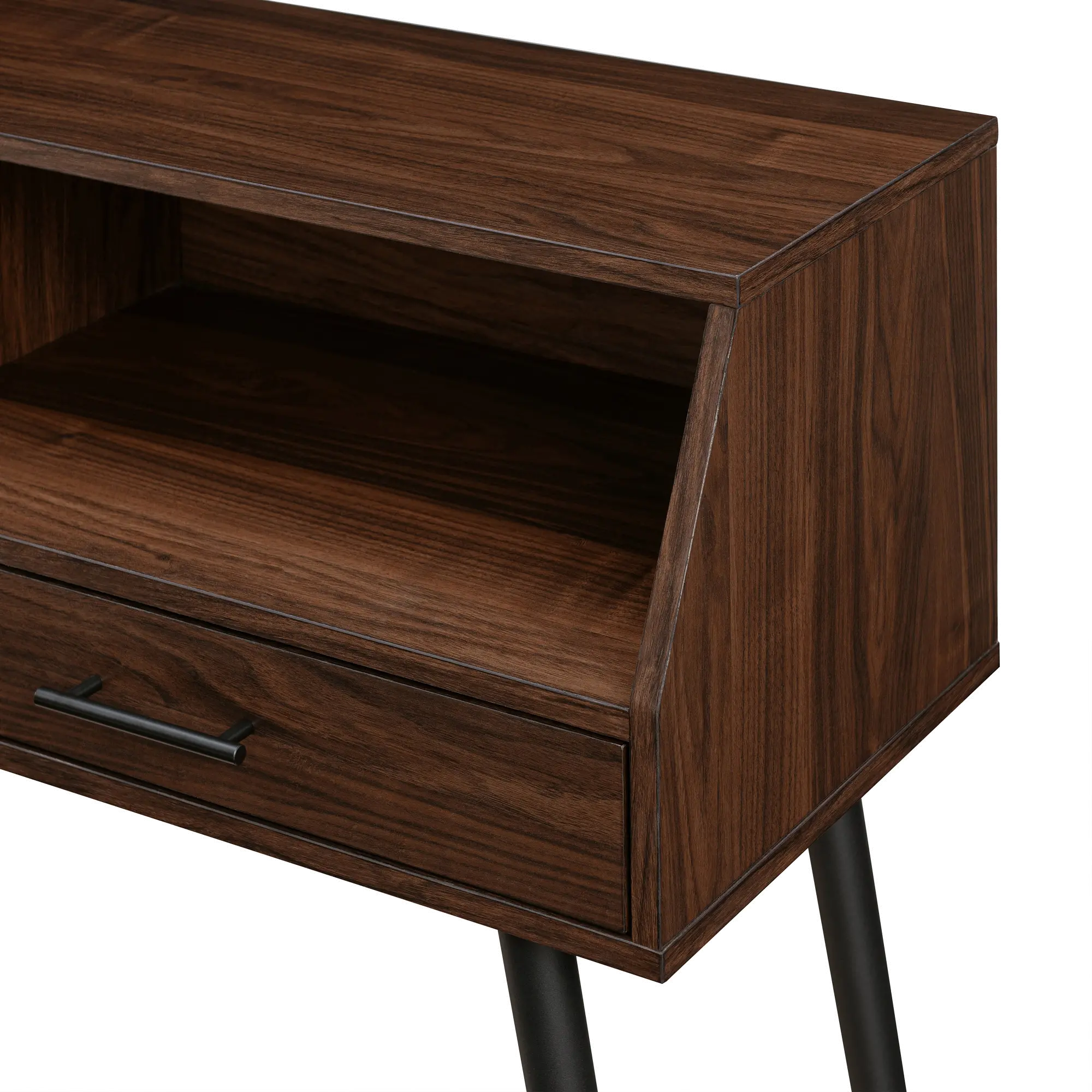 NORL2KDW Nora Dark Walnut Entry Table with Drawers-5