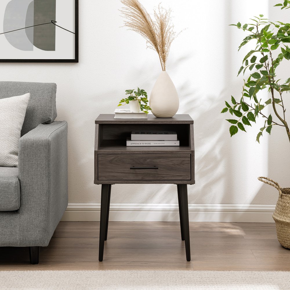 Nora Slate Gray Side Table