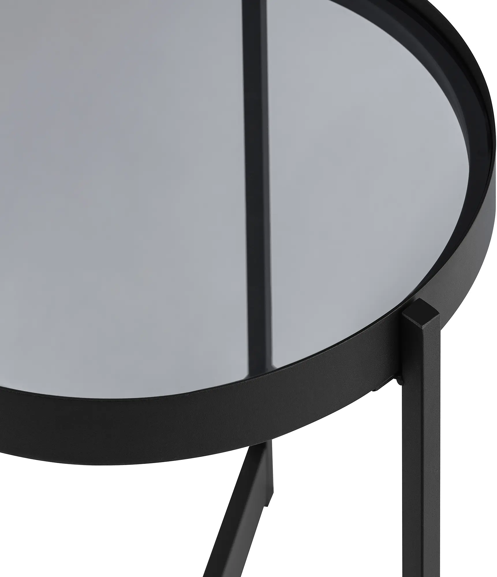 RHO45STSGL Rhonda Smoked Glass Tray-Top Round Side Table-5
