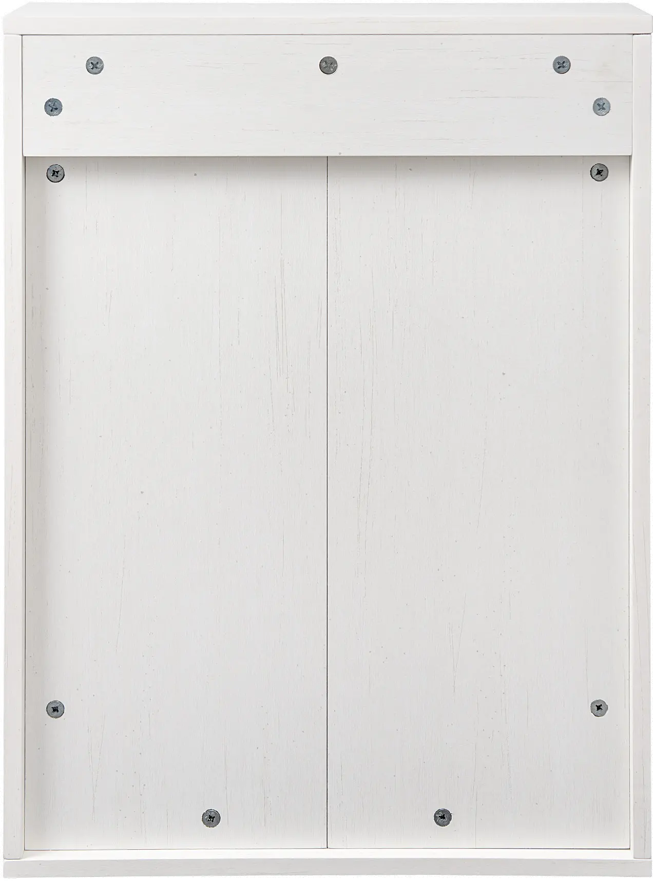 SBDBASMBRWRO Sliding Mirrored Barn Door White & Oak Wall Cabinet-4