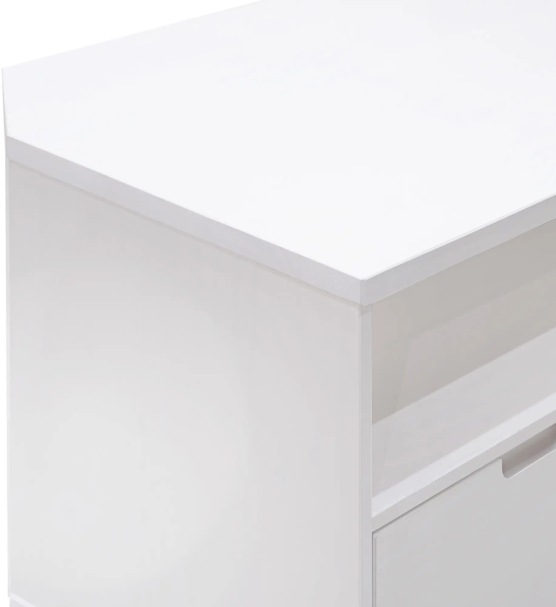 W52IV3DCRNWH Ivy Mid Century 52  White Corner TV Stand-8