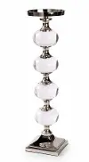 Clarity 16.75  Acrylic Metal Candleholder
