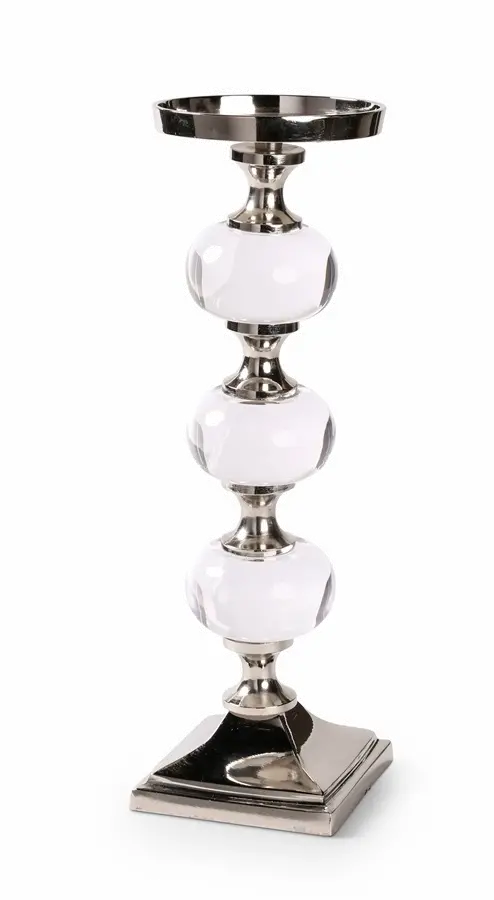 Clarity 10.25  Acrylic & Metal Candleholder-2