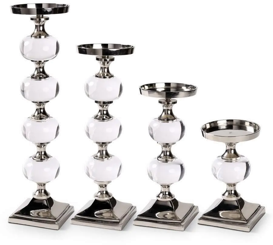 Clarity 10.25  Acrylic & Metal Candleholder-1