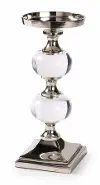 Clarity 10.25  Acrylic Metal Candleholder