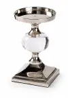 7.25 Inch Acrylic and Metal Candleholder