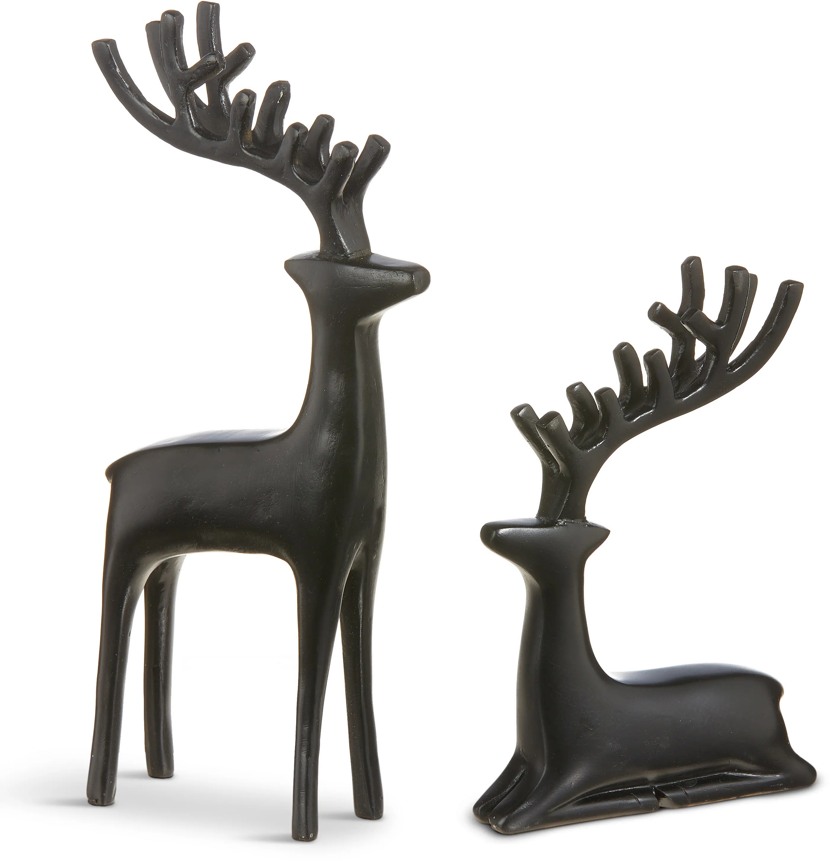 Assorted 8 Inch Matte Black Deer-1