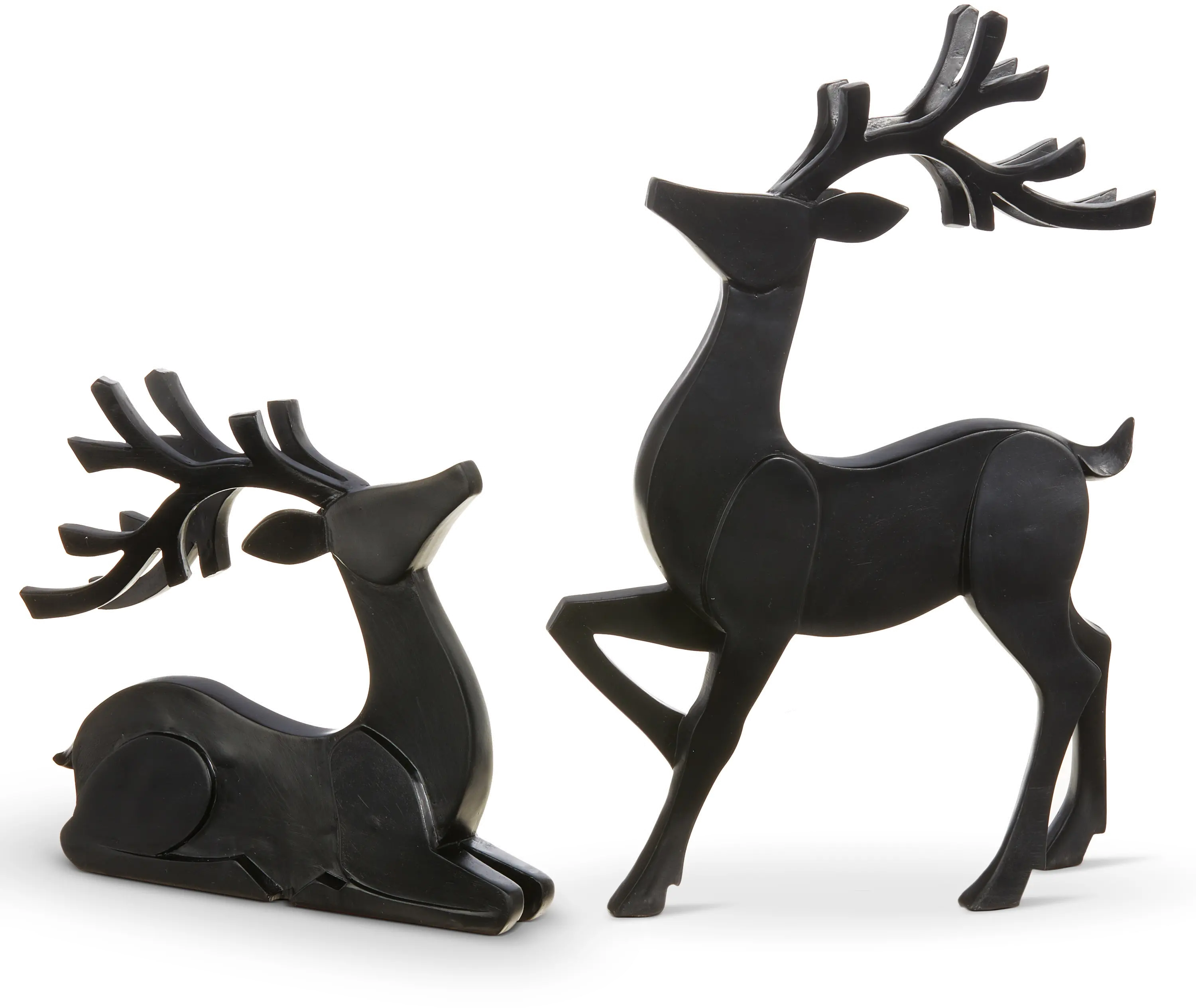 Assorted 11.5 Inch Matte Black Deer-1