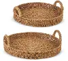 19  Medium Seagrass Handle Tray