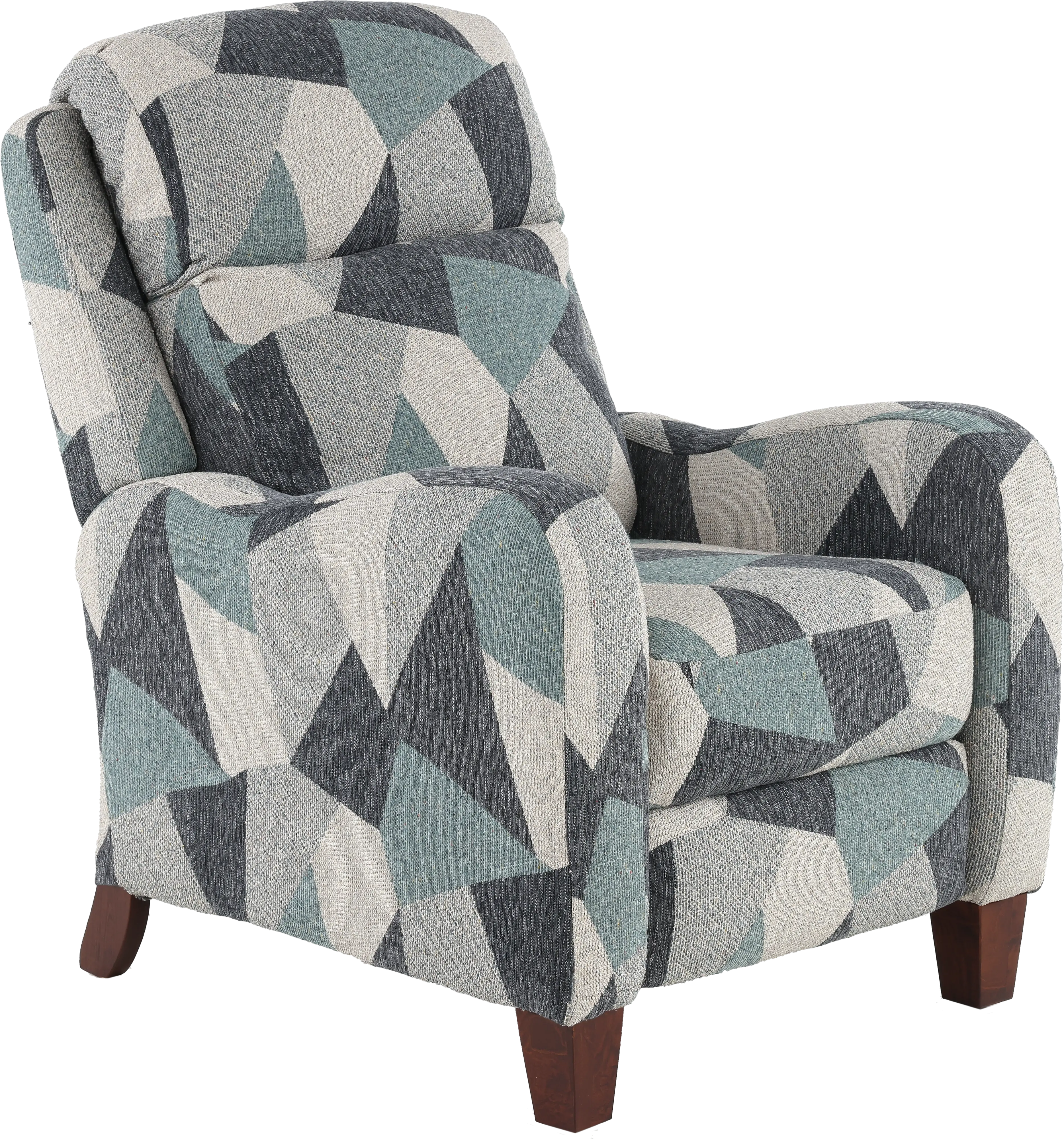 Prestige Mineral Geometric High-Leg Recliner-1
