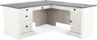 Palladia Glacier Oak L-Shaped Desk
