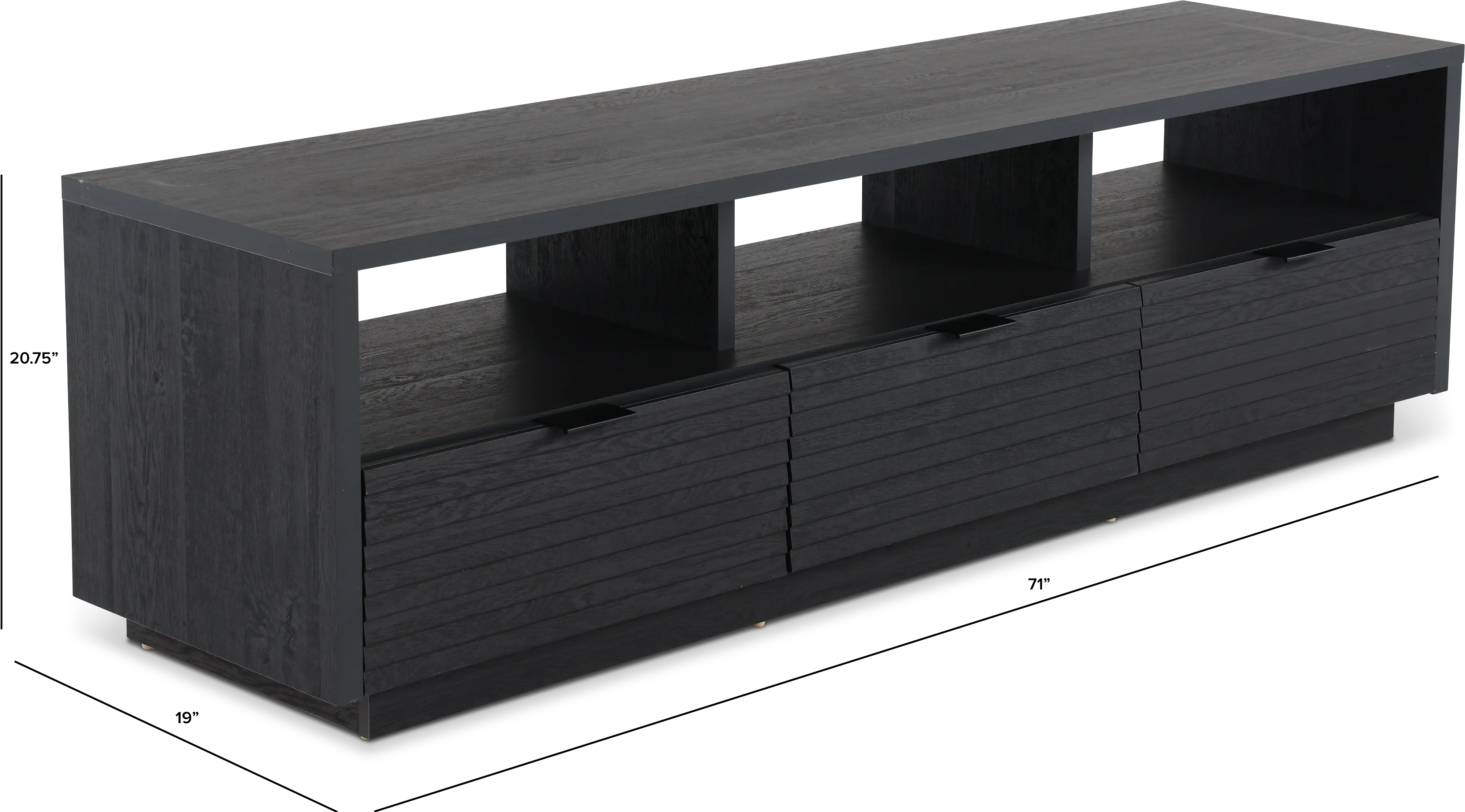 Harvey Park 72  Black TV Stand-4